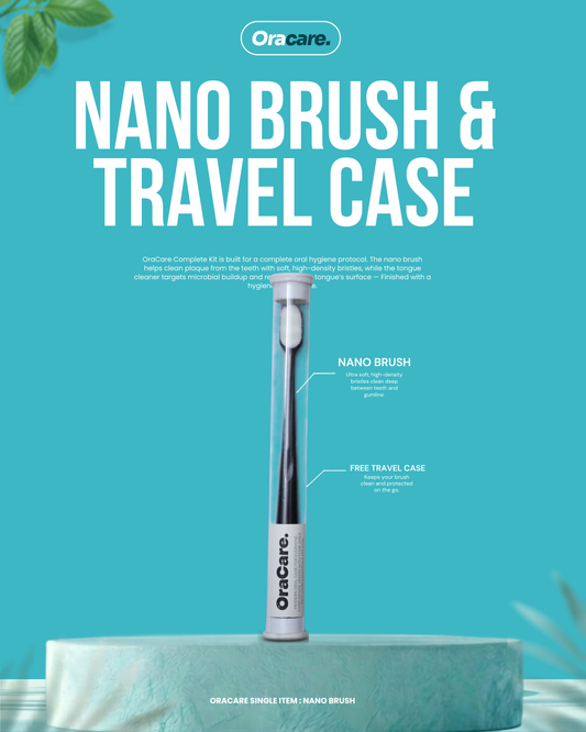 OraCare - 13k Nano bristles Toothbrush & Travel Case